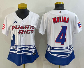 Women's Puerto Rico Baseball #4 Yadier Molina 2023 Red World Classic Stitched Jerseys,We sell and wholesale Women's Puerto Rico Baseball #4 Yadier Molina 2023 Red World Classic Stitched Jerseys on line form chian!